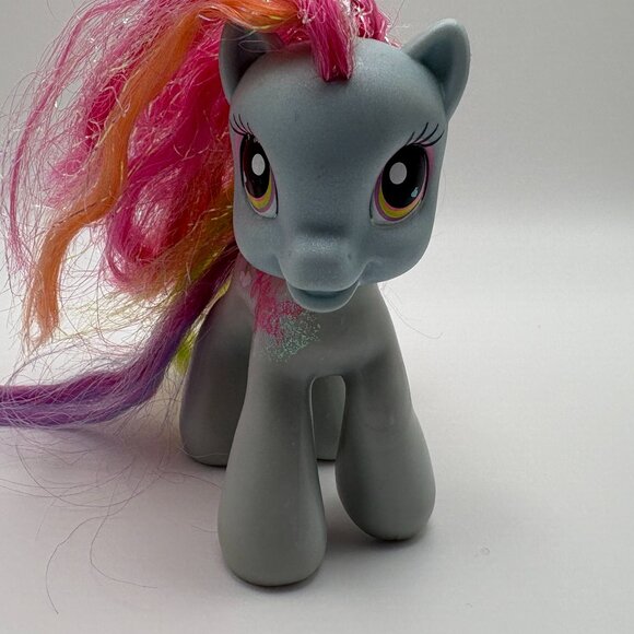 My Little Pony (MLP) Rainbow Dash 2008 G3.5 Tinsel Hair Blue Body (SKU: 337TO) - Picture 9 of 12